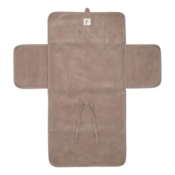 Jollein Verschoningsmat - Met Opbergvak - Milky Coffee - Cloudy Rib