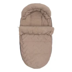 Jollein Voetenzak Buggy/Kinderwagen - Embossed - Milky Coffee