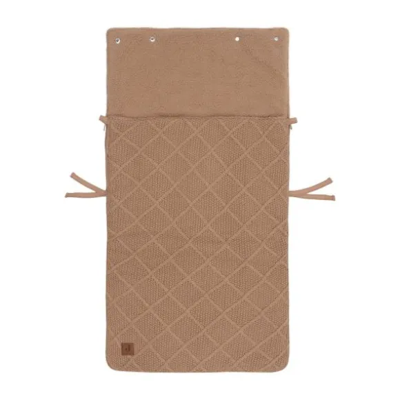 Jollein Voetenzak 3/5 Punts - Groep 0+ - Check Knit - Biscuit
