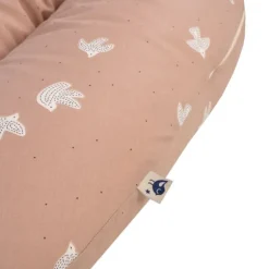 Julius Zöllner Organic Voedingskussen Hoes Nappi – Roze – Birdy – 190 cm