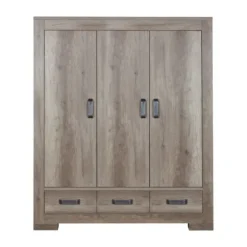 Kidsmill Brent Kledingkast 3-Deurs Oldwood
