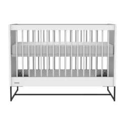 Kidsmill Intense II Babybed Mat Wit - Zwart - 60 x 120 cm