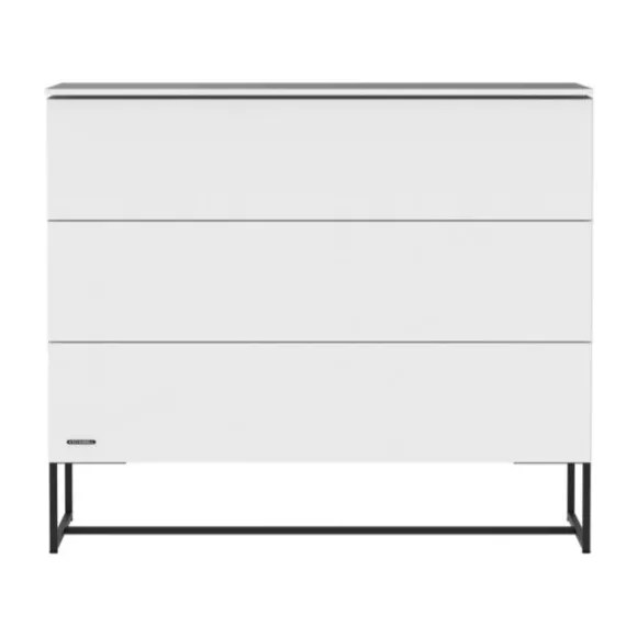 Kidsmill Intense II Babykamer Wit / Zwart | Ledikant 60 x 120 cm + Commode 3L