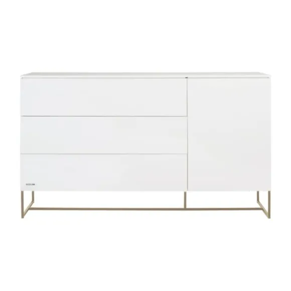 Kidsmill Intense II Commode XL - Wit / Patinated Brass