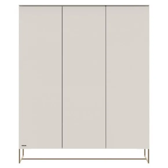 Kidsmill Intense II Kast 3-Deurs - Oatmeal / Patinated Brass