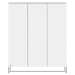 Kidsmill Intense II Kast 3-Deurs - Wit / Patinated Brass