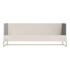 Kidsmill Intense II Kinderkamer Oatmeal / Patinated Brass | Bed 90 x 200 cm + Bureau + Kast 3-Deurs