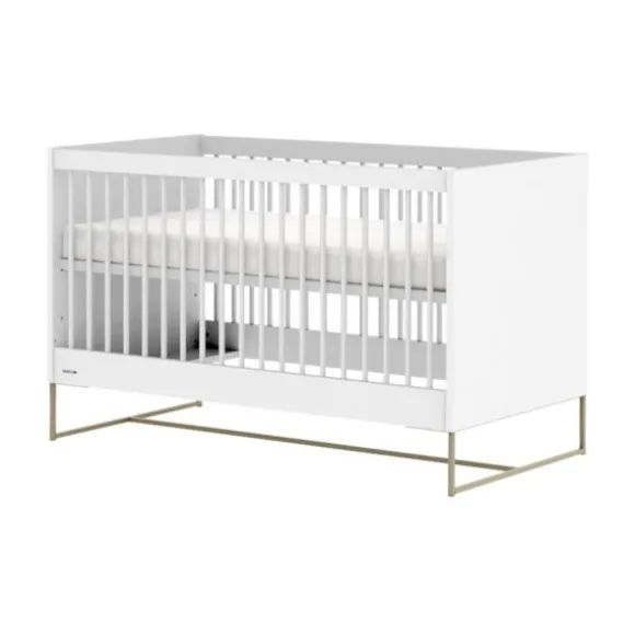 Kidsmill Intense II Ledikant 70 x 140 - Wit / Patinated Brass