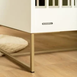 Kidsmill Intense II Ledikant 70 x 140 - Wit / Patinated Brass