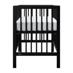 Kidsmill Pure Wood Ledikant Zwart Geborsteld 60 x 120 Cm