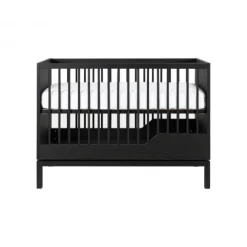 Kidsmill Savi Babybed 70 x 140 cm Met Juniorzijde - Zwart Eiken