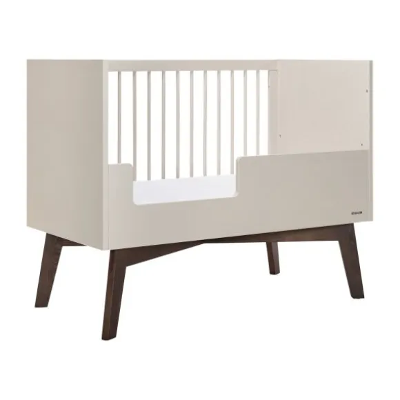 Kidsmill Sixties Babybed Oatmeal / Walnoot 60 x 120 cm