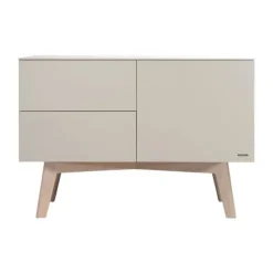 Kidsmill Sixties Babykamer Oatmeal / Eiken | Ledikant 60 x 120 cm + Commode