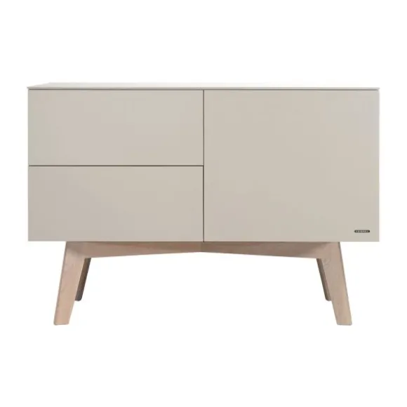 Kidsmill Sixties Babykamer Oatmeal / Eiken | Ledikant 60 x 120 cm + Commode