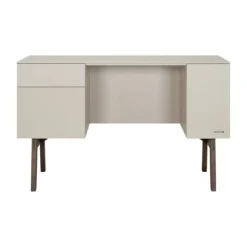 Kidsmill Sixties Kinderkamer Oatmeal / Walnoot | Bed 90 x 200 cm + Bureau