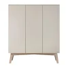 Kidsmill Sixties Kledingkast - 3-Deurs - Oatmeal / Eiken