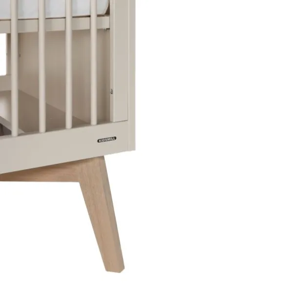Kidsmill Sixties Ledikant 60 x 120 cm - Oatmeal / Eiken