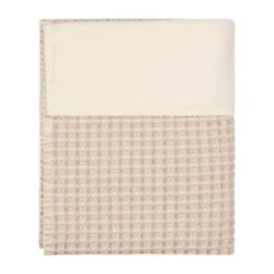 Koeka Wiegdeken - Cotton Fleece Wafel Amsterdam – Crumble - 75x100 cm