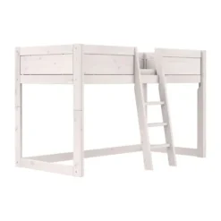 LIFETIME Bed Met Dakframe - 4-in-1 Bed - Premium Whitewash