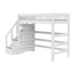 LIFETIME Breeze Hoogslaper Met Trapkast - Wit