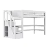 LIFETIME Breeze Hoogslaper Met Trapkast - Wit