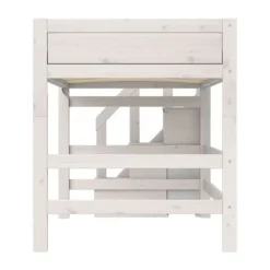Life Time Hoogslaper Deluxe - White Wash - 152 cm - 120 cm - Met Trapkast
