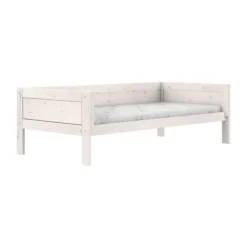 LIFETIME Kidsroom Huisbed 4‑In‑1 – Premium Rolbodem - White Wash