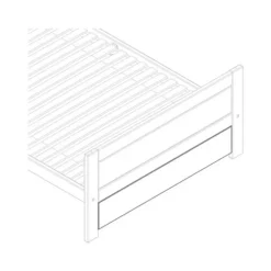 LIFETIME Kidsrooms Afdekplaat Voor Ledikant 120cm - Wit Gelakt