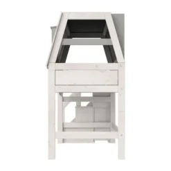 LIFETIME Kidsrooms Halfhoogslaper met Trapkast - My Hangout - Whitewash - 90x200 cm