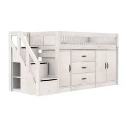 LIFETIME Kidsrooms Halfhoogslaper – All‑In‑One / Premium White Wash