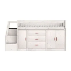LIFETIME Kidsrooms Halfhoogslaper – All‑In‑One / Premium White Wash