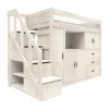 LIFETIME Kidsrooms Hoogslaper All-In-One - Premium Rolbodem - White Wash