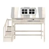 LIFETIME Kidsrooms Hoogslaper - My Hangout - 90x200 cm - Whitewash