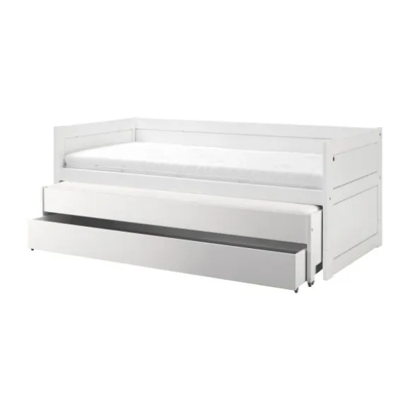 LIFETIME Kidsrooms Kajuitbed Met Logeerbed Wit Gelakt incl. Rolbodem