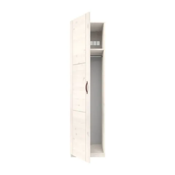LIFETIME Kidsrooms Kledingkast - Whitewash - 50 cm - 1 Deur