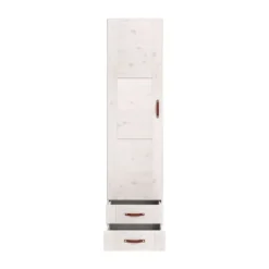 LIFETIME Kidsrooms Kledingkast 1-Deurs - 2-Lades - White-Wash