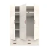 LIFETIME Kidsrooms Kledingkast 3-Deurs - 4 Laden - White Wash