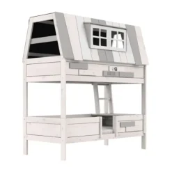 LIFETIME Kidsrooms My Hangout Huisbed - Premium Rolbodem - White Wash