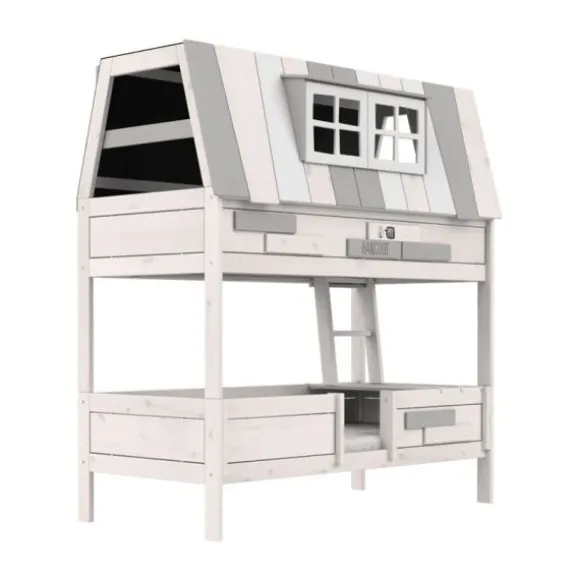 LIFETIME Kidsrooms My Hangout Huisbed - Premium Rolbodem - White Wash