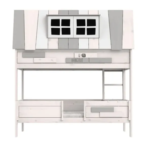 LIFETIME Kidsrooms My Hangout Huisbed - Premium Rolbodem - White Wash
