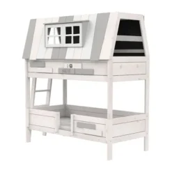 LIFETIME Kidsrooms My Hangout Stapelbed - Premium Rolbodem - White Wash