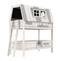 LIFETIME Kidsrooms My Hangout Stapelbed - Premium Rolbodem - White Wash
