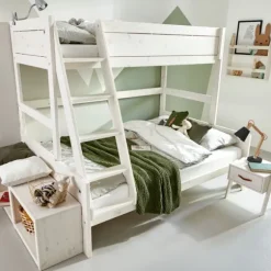 LIFETIME Kidsrooms Stapelbed Family Luxe Whitewash 120 x 200 cm