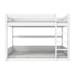 LifeTime Stapelbed – Laag – Luxe Lattenbodem – Wit Gelakt