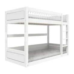 LifeTime Stapelbed – Laag – Rolbodem – Wit Gelakt