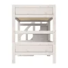 Life Time Stapelbed Premium - White Wash - 120 cm - Met Trapkast