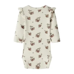 Lil Atelier Apple Romper - Turtledove - Mt. 56