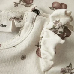 Lil Atelier Apple Romper - Turtledove - Mt. 56