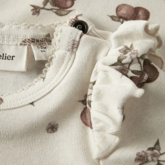 Lil Atelier Apple Romper - Turtledove - Mt. 56