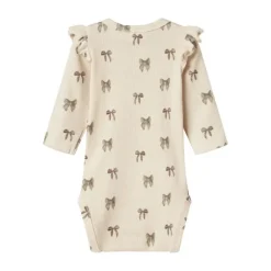 Lil' Atelier Bow Romper - Mt. 56 - Silver Peony